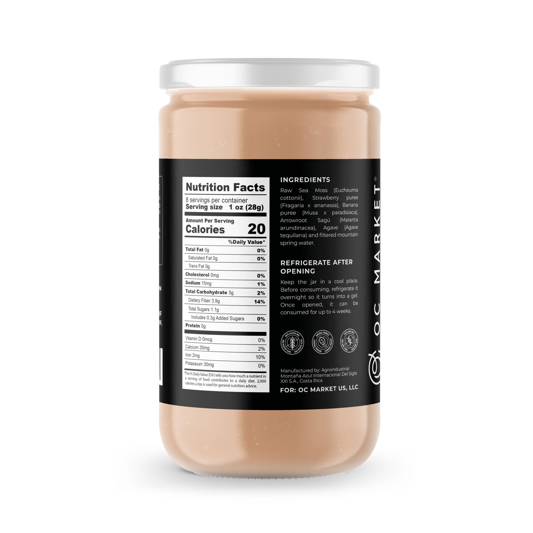 ALGA MARINA SABOR FRESA CON PLATANO 8 OZ
